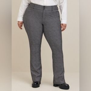 Trouser Slim Boot Studio Luxe Ponte Mid-Rise Pant Size 22R